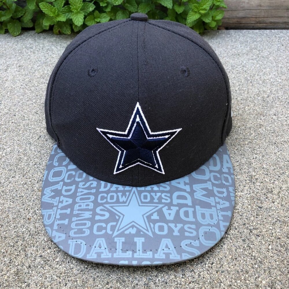 NEW ERA Dallas Cowboys Fitted Hat Men's 6 5/8 Cap NFL 59Fifty Grey Blue​​